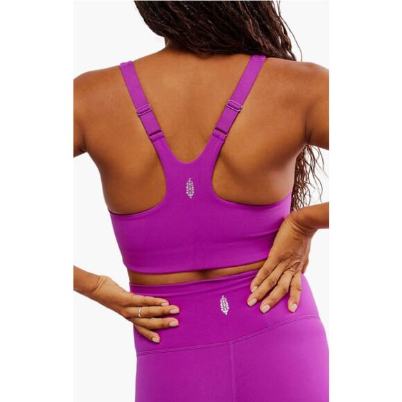 Free People Movement X Hatch Maternity Bra WMNS XS Purple Never Better Racerback - Picture 3 of 11